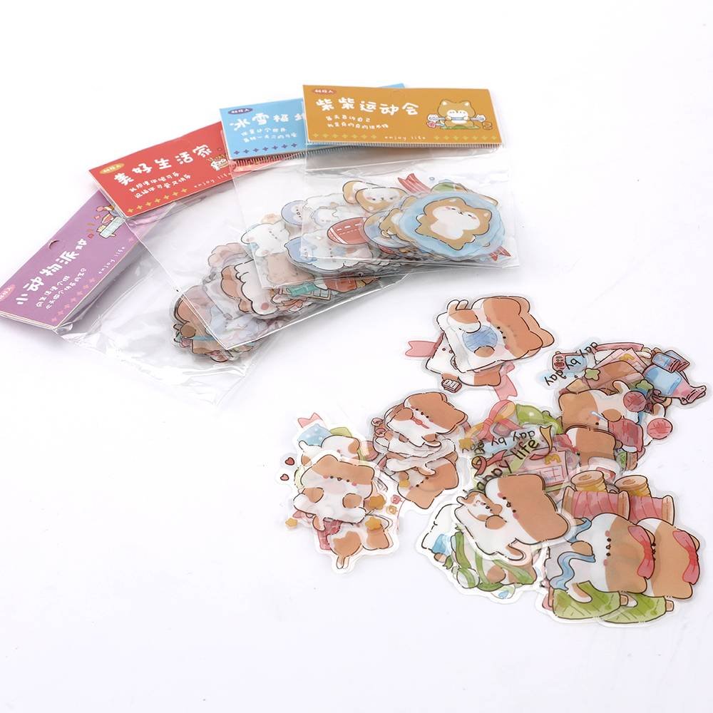 In Stock Cute Stickers For Journal Decorative Stickers For Kids Scrapbooking Stick Diary Stationery Album Animal Stickers