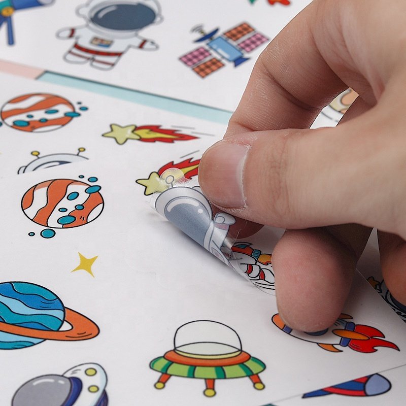 Cartoon sticker Space astronaut cute waterproof sticker decorative sticker