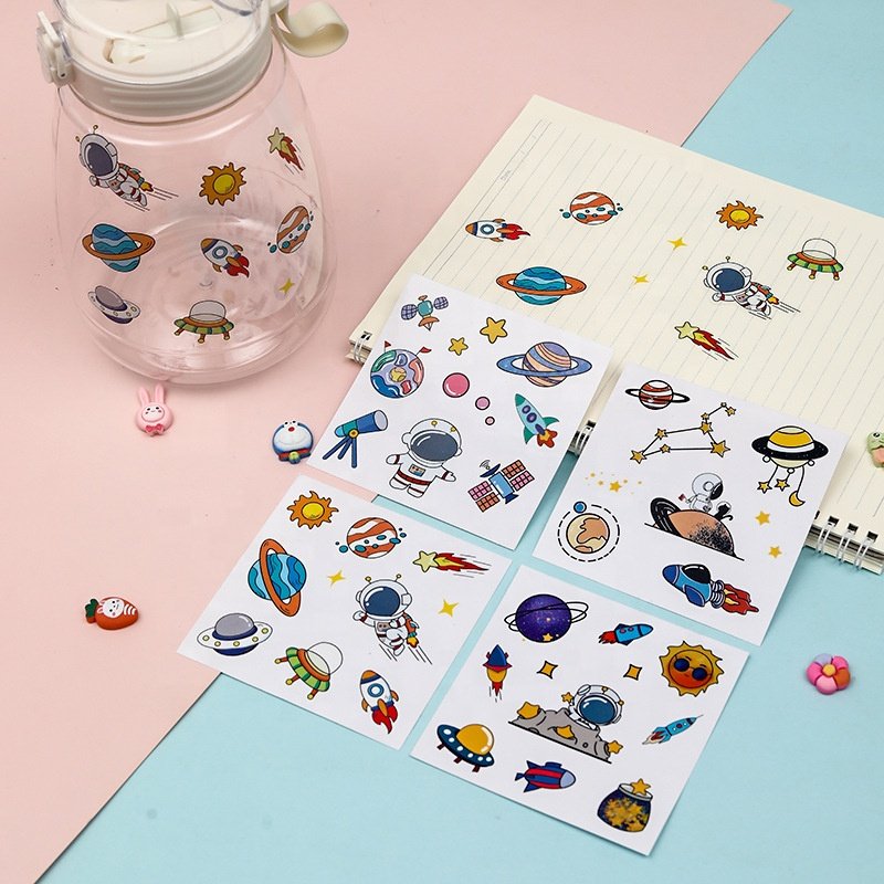 Cartoon sticker Space astronaut cute waterproof sticker decorative sticker