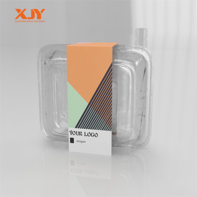 XJY customized fast food waist seal printing takeaway seal sticker packaging packing box sleeves