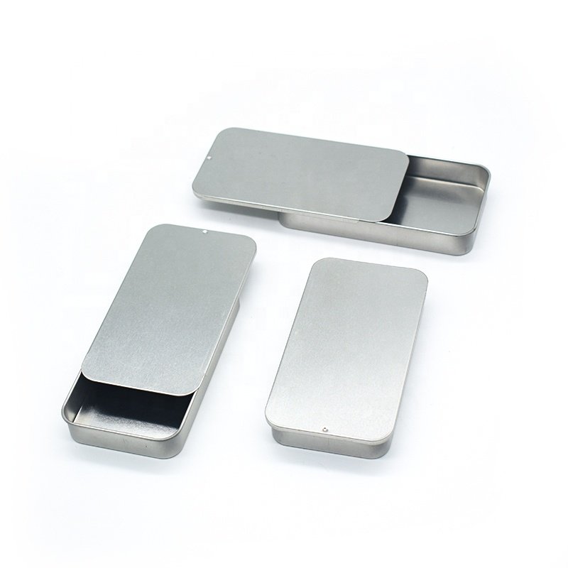 130x70x20mm Slide Tin Box Square Gua Customized 4 Color Offset Printing Tin Boxes for Wallets Tin Recipe Box with Wood Lid 1pc