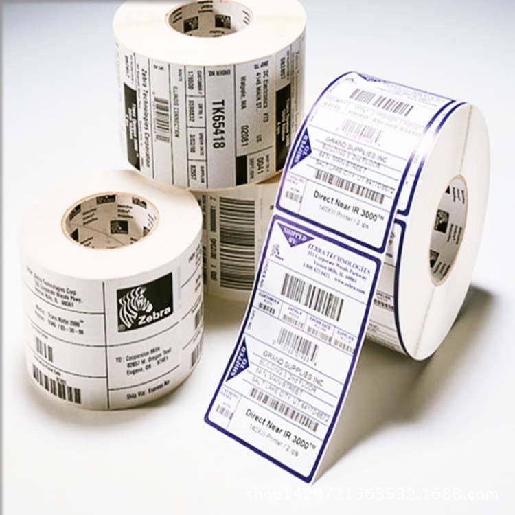 Label Printing Custom PVC Label Printing Vinyl Sticker Roll Adhesive Sticker Product Labels QR Code Printing
