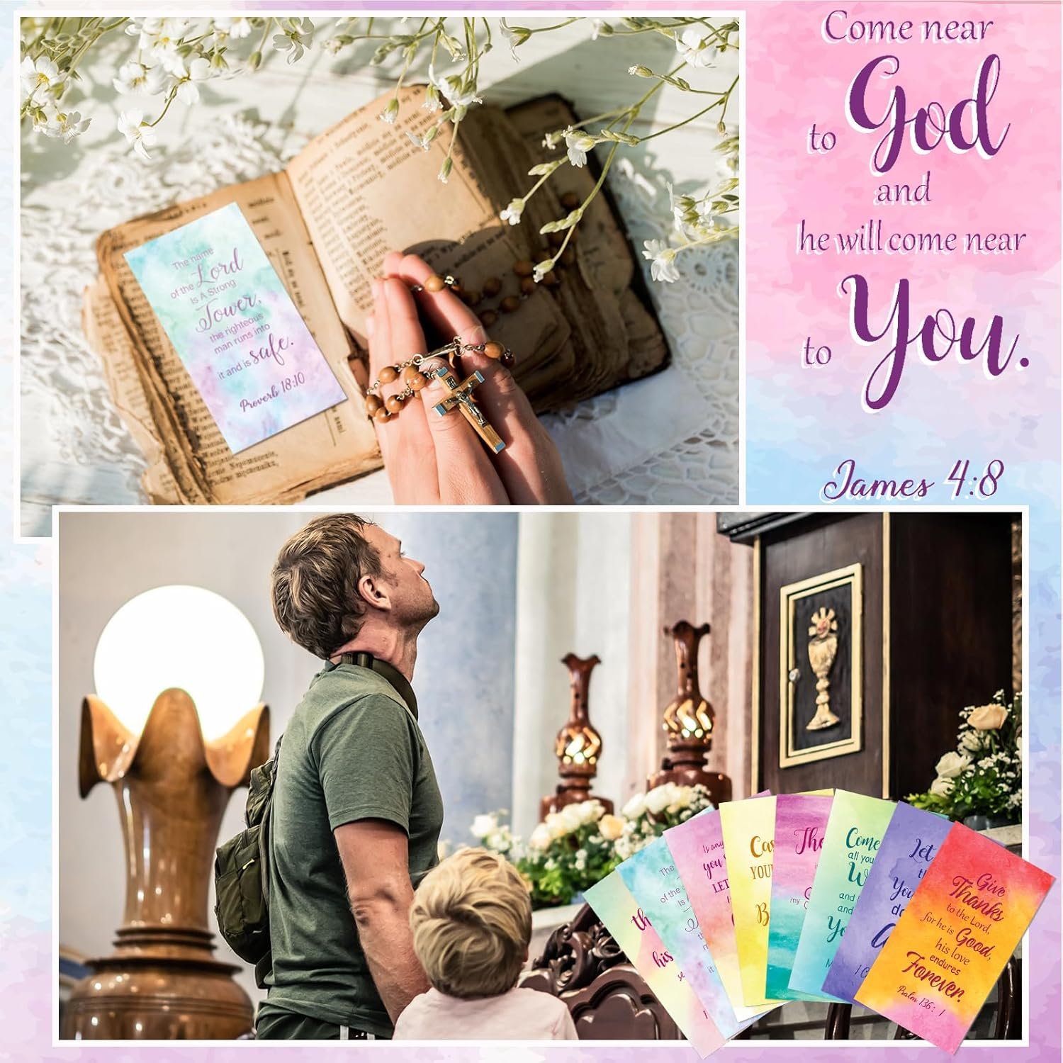 Inspirational Scripture Cards Religious Cards Christian Motivational for Women Men Christmas Gifts