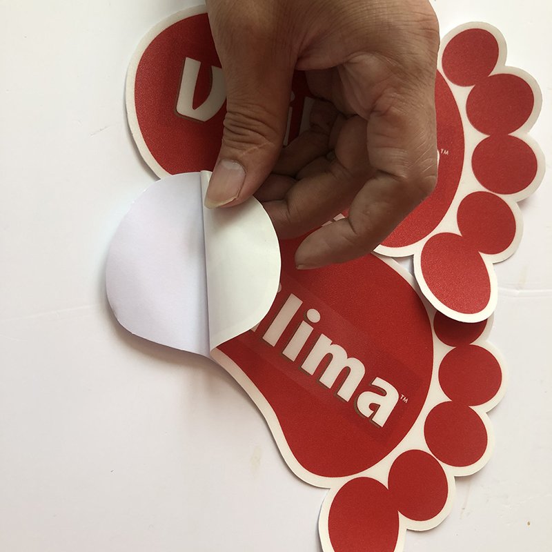 Custom Large Size Advertising Indoor Supermarket Promotion Floor Adhesive Sticker