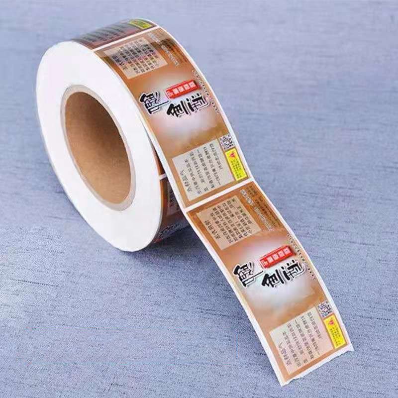 Custom print logo label, print label round label for packaging ethylene waterproof stickers