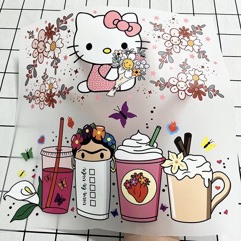Custom design plastisol thermal teacher dtf transfer stickers labels ready to ship screen print dtf transfers mom for fabric