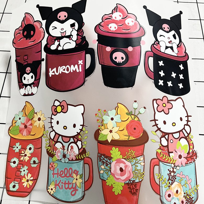 Custom design plastisol thermal teacher dtf transfer stickers labels ready to ship screen print dtf transfers mom for fabric