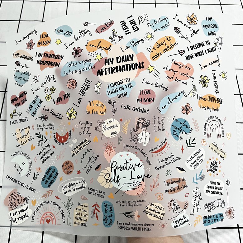 Custom design plastisol thermal teacher dtf transfer stickers labels ready to ship screen print dtf transfers mom for fabric