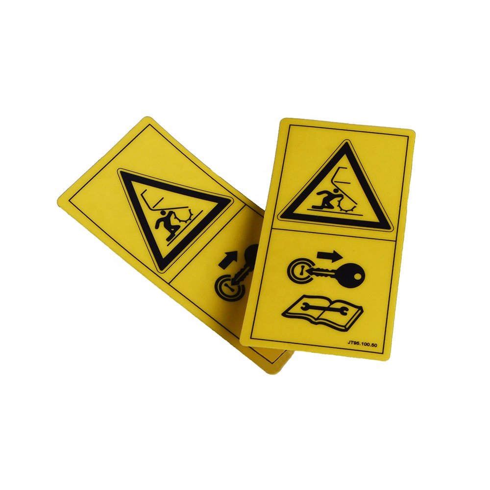 custom machine danger crush hazard pinch point safety label sticker