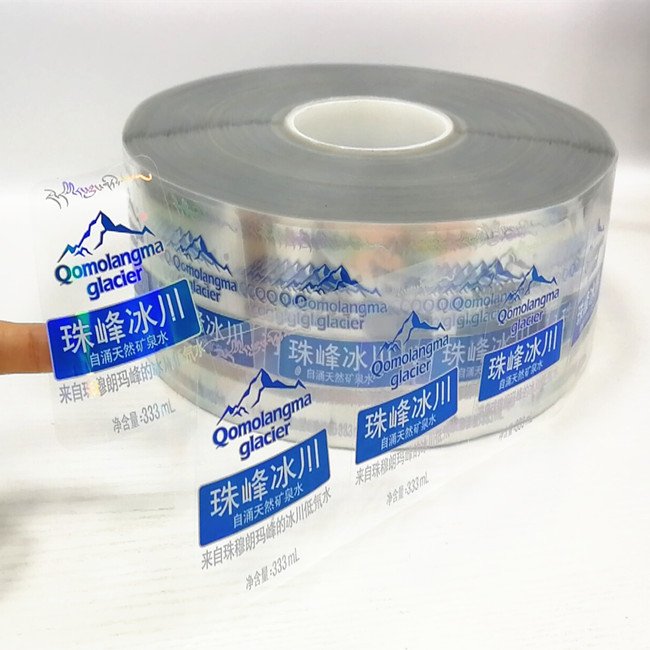 Foil transparent stickers printing custom self adhesive packaging labels printed clear logo sticker label for water bottle