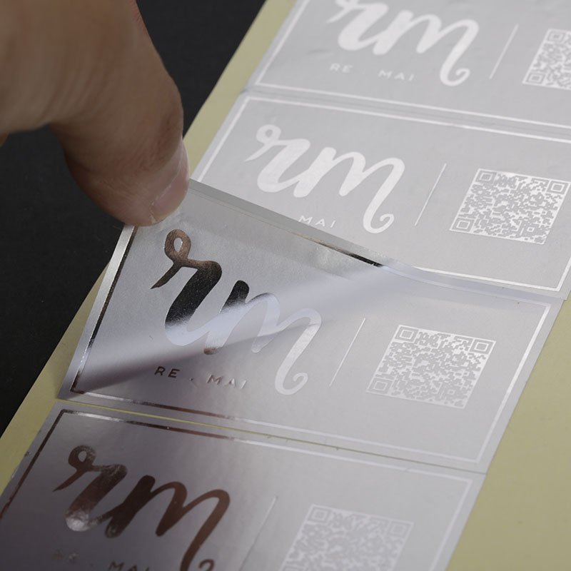 custom logo label Waterproof vinyl sticker high-grade packaging labels for cosmetic bottle