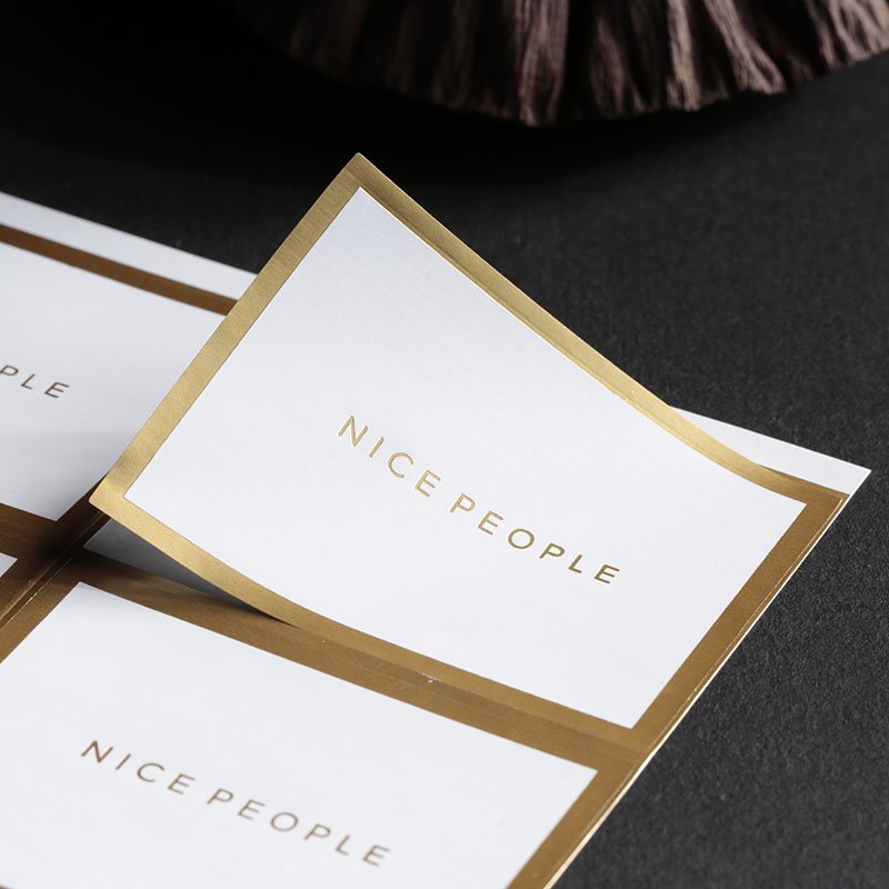 custom logo label Waterproof vinyl sticker high-grade packaging labels for cosmetic bottle