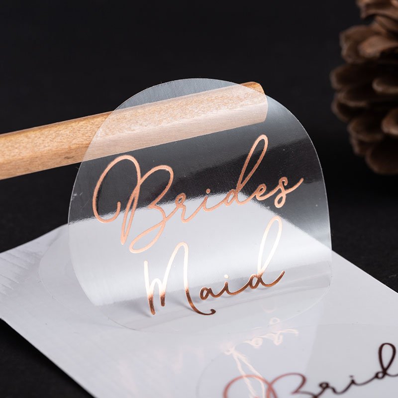 custom logo label Waterproof vinyl sticker high-grade packaging labels for cosmetic bottle