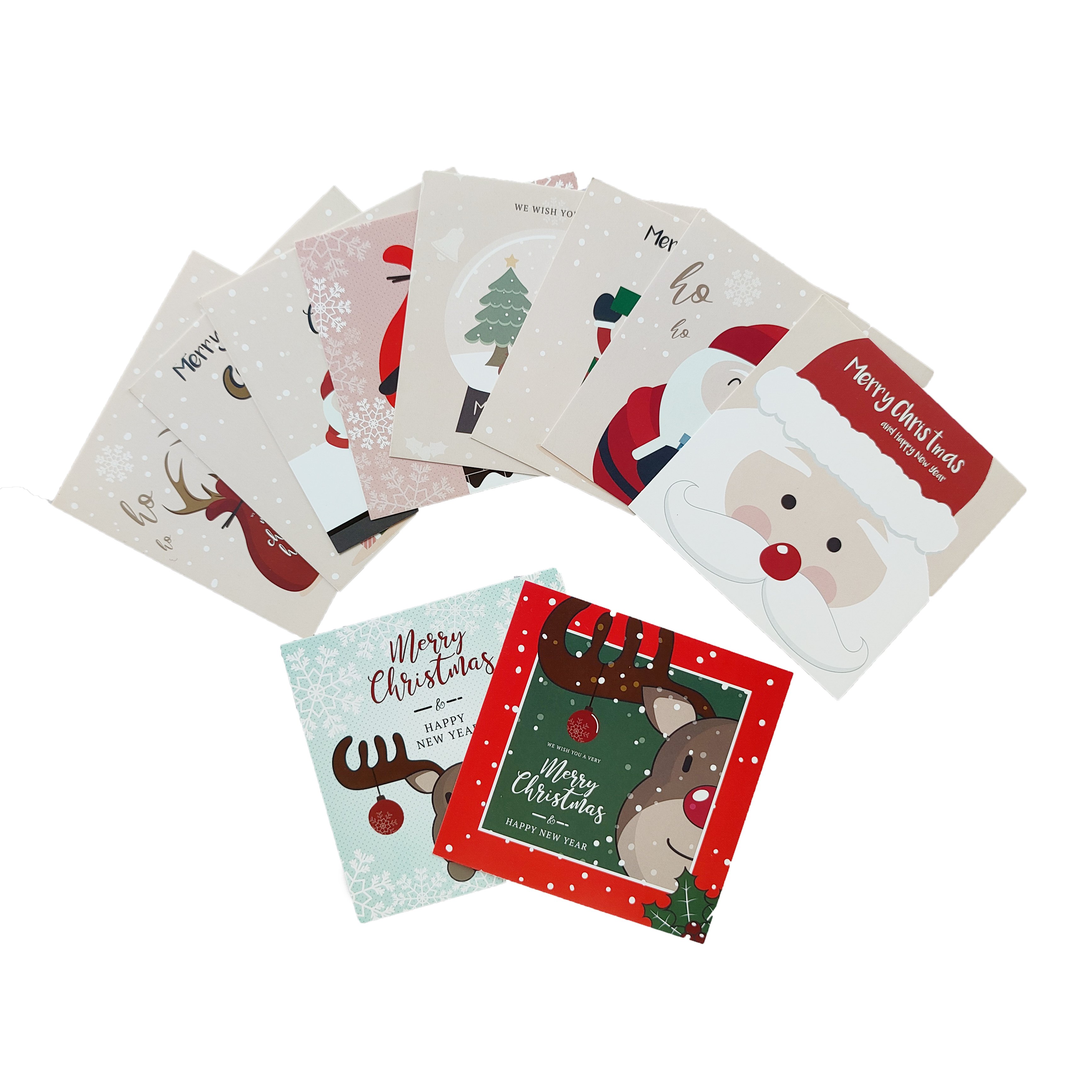 Custom printed logo paper card Small business Greeting card Christmas cards
