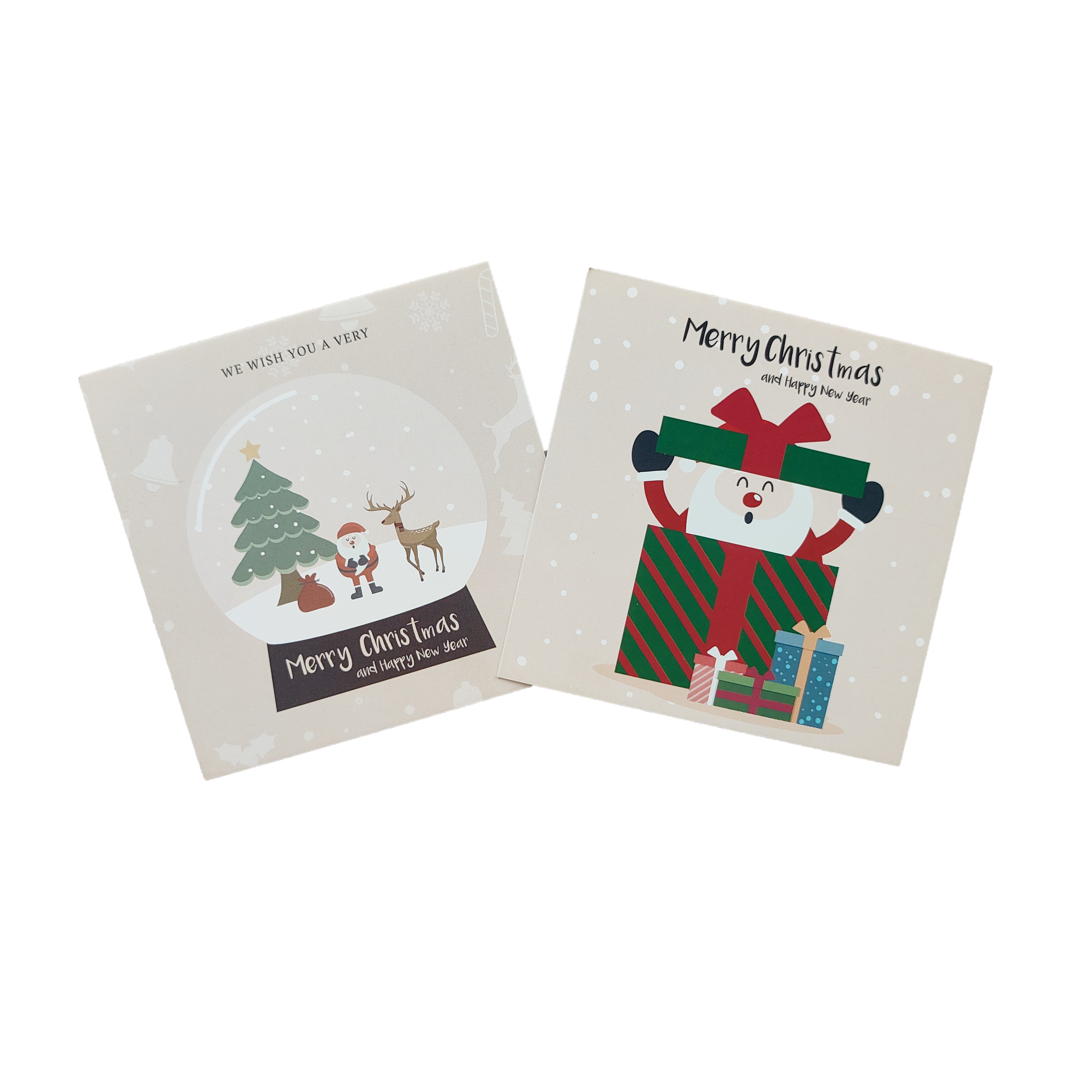 Custom printed logo paper card Small business Greeting card Christmas cards