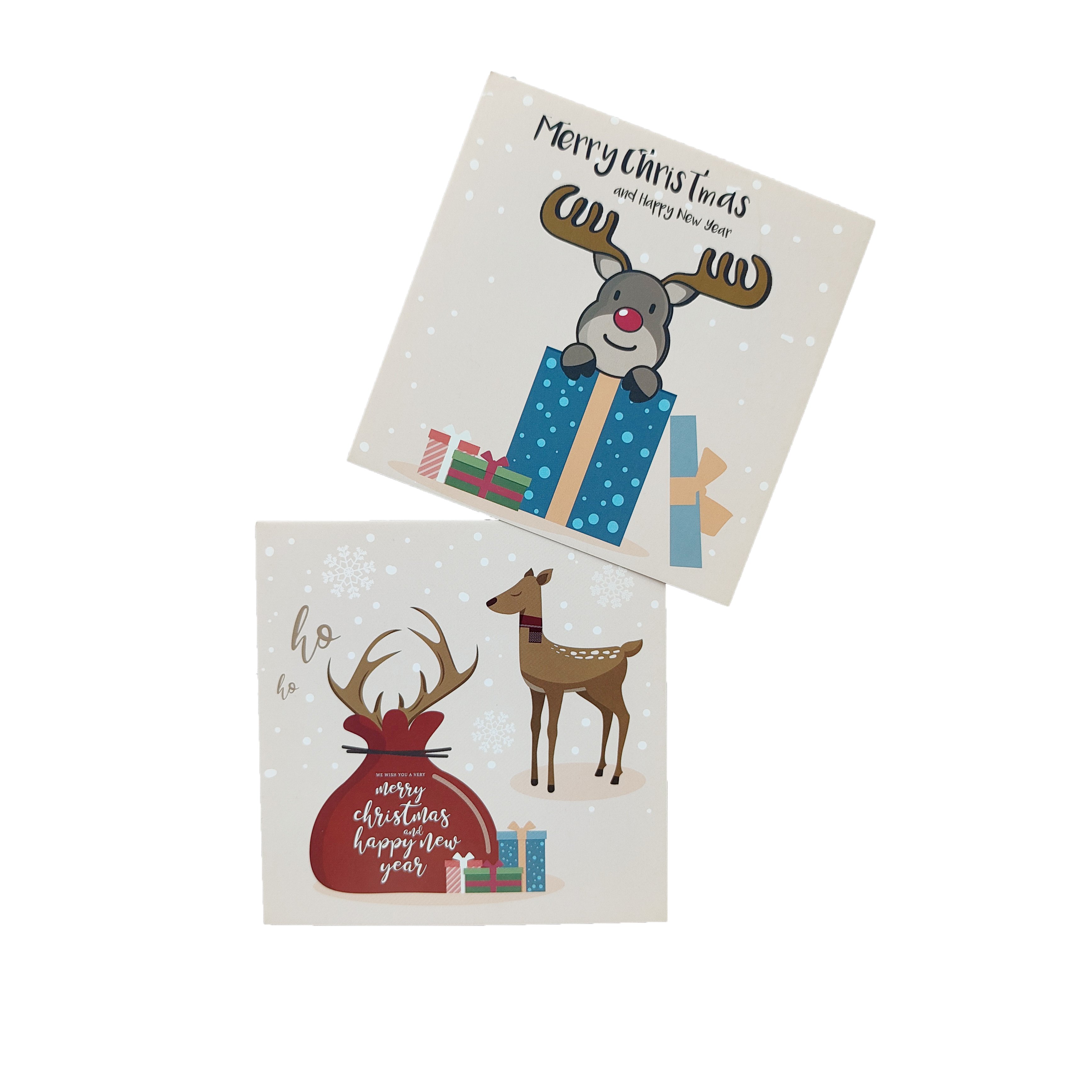Custom printed logo paper card Small business Greeting card Christmas cards
