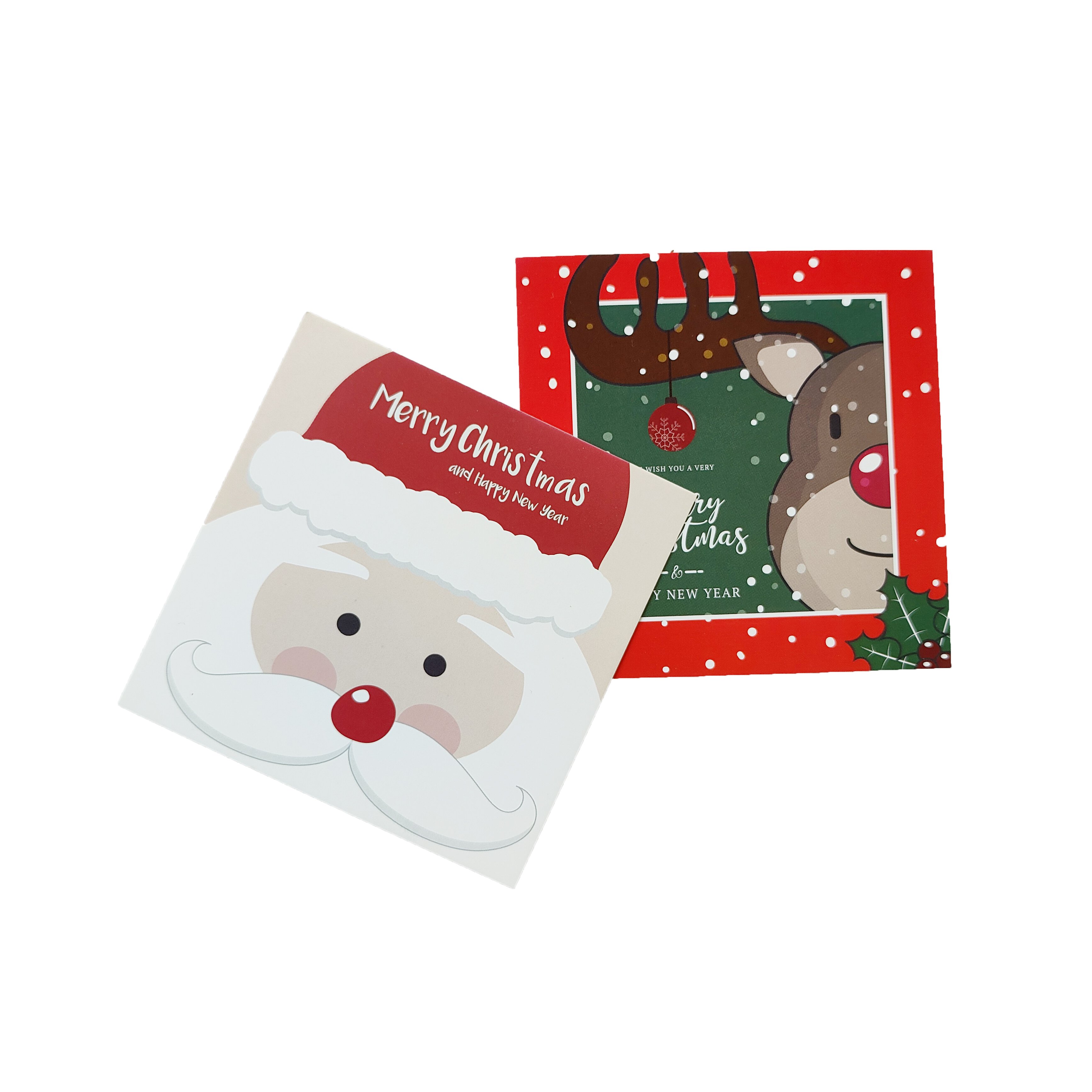 Custom printed logo paper card Small business Greeting card Christmas cards