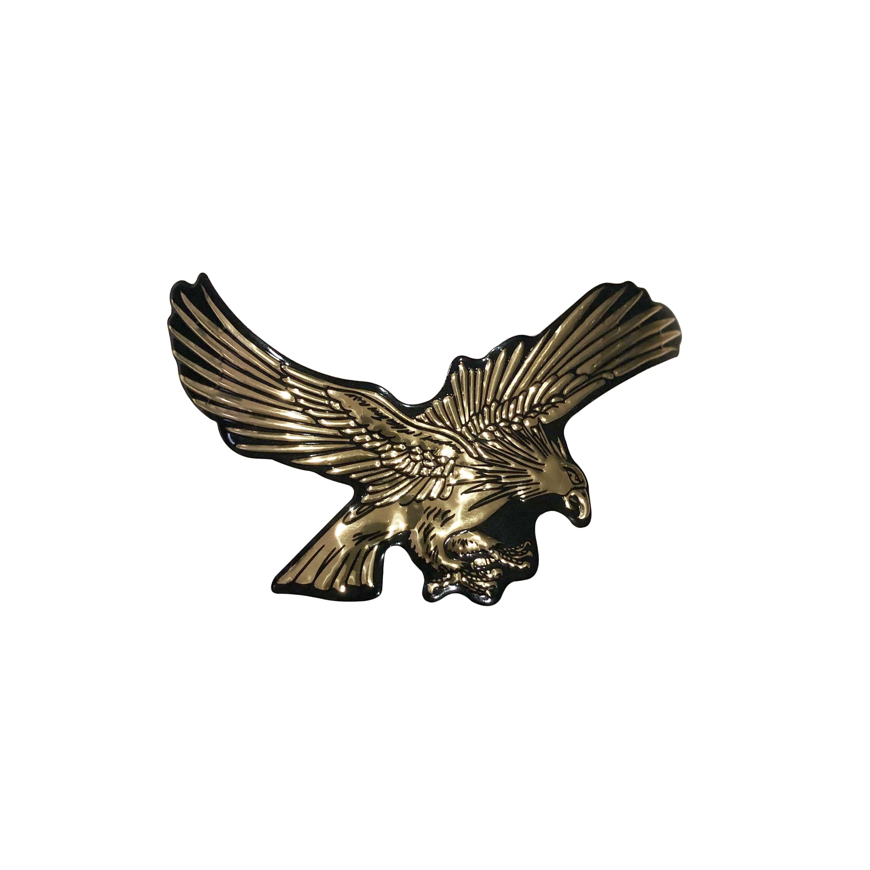 Custom-Size Metal Aluminum Zamac Eagle Shape Sticky Box for Vodka Gin Rum Whisky Tequila Decoration with Logo Badge