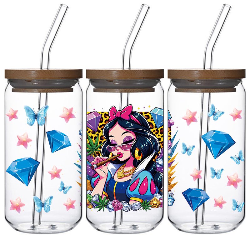 Wholesale Low Price UV DTF Cup Wraps 16oz Anime Designs Custom Transfers Sticker uv dtf libby wrap sticker for cups sticker
