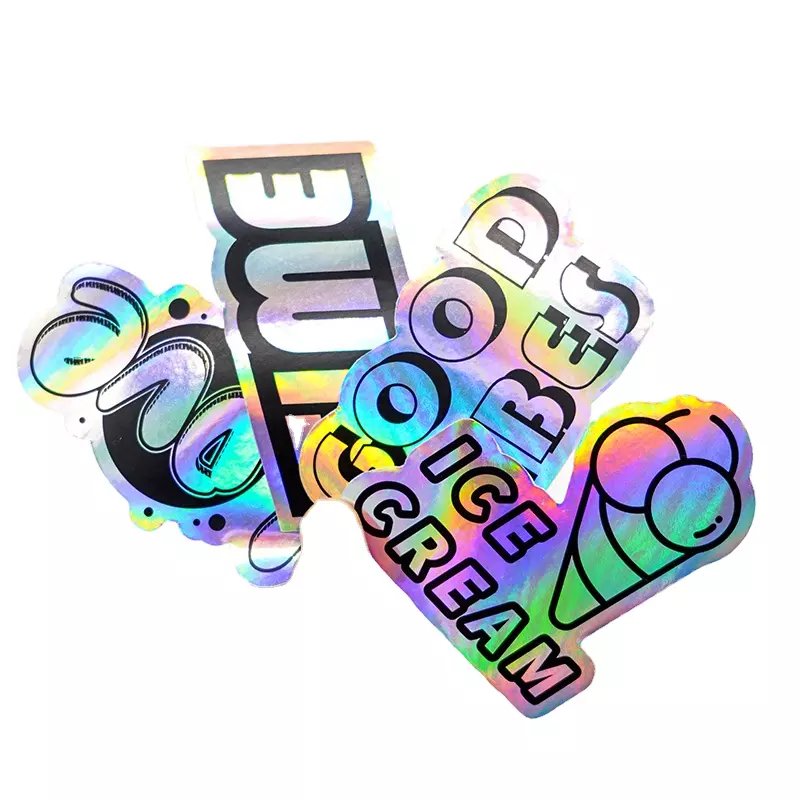 3d hologram waterproof stickers label custom design logo