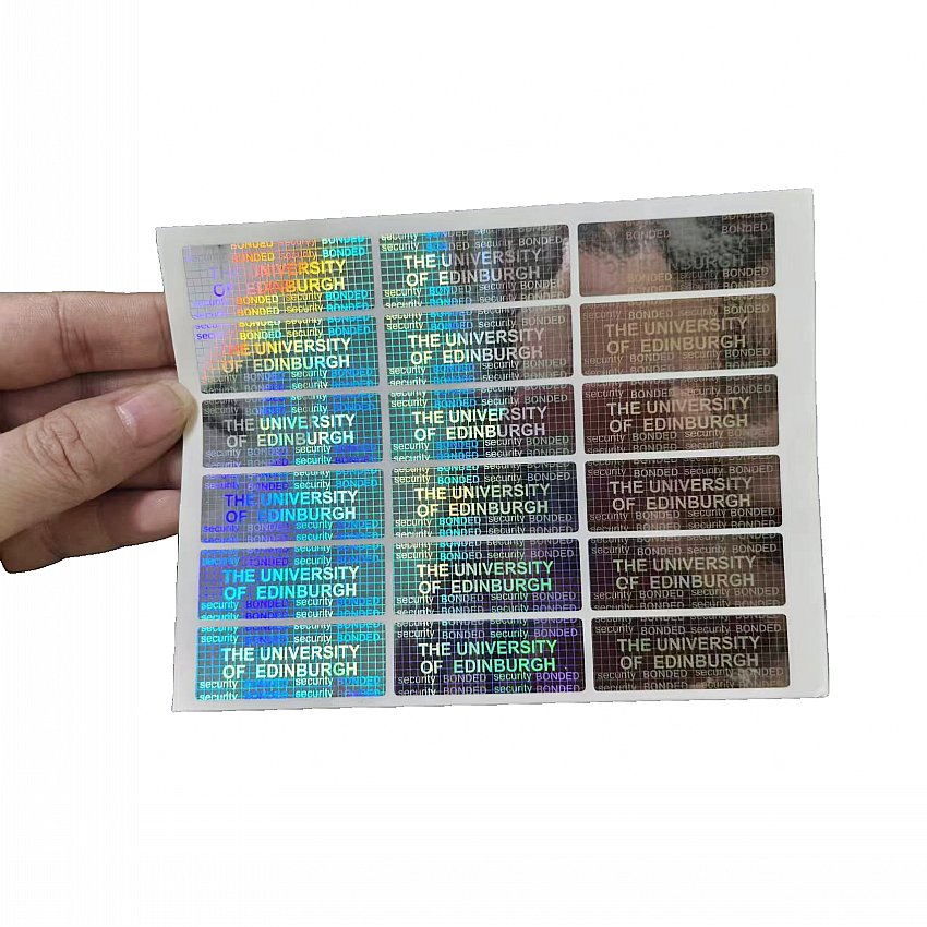 3d hologram waterproof stickers label custom design logo