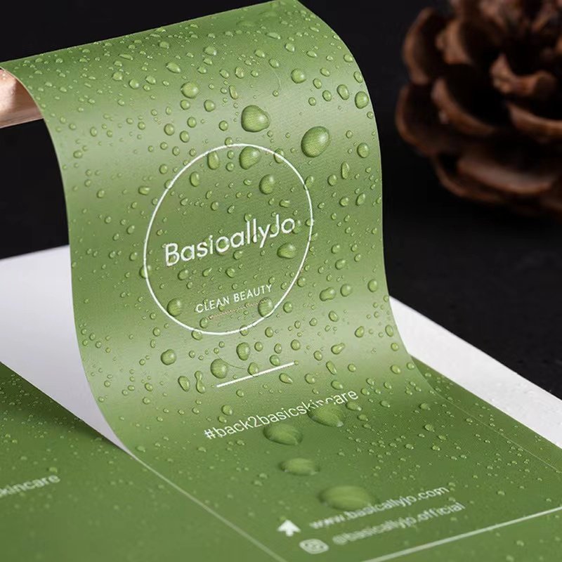 Custom Design Logo Printing Waterproof Vinyl Sticker Label