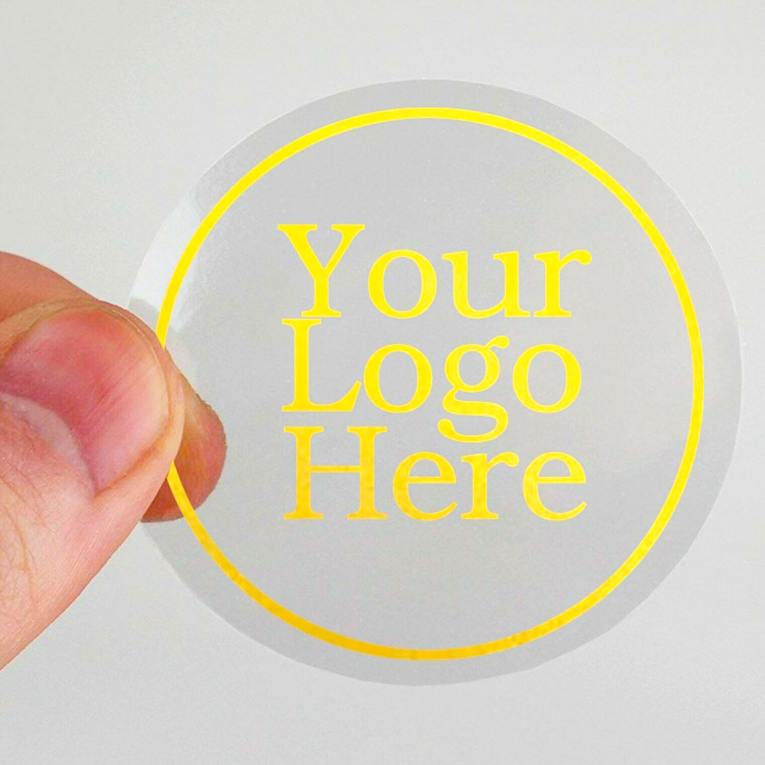 Custom Waterproof Self Adhesive Round Etiqueta Circular Packaging Label Roll Printing Etiquette Customised Circle Logo Sticker