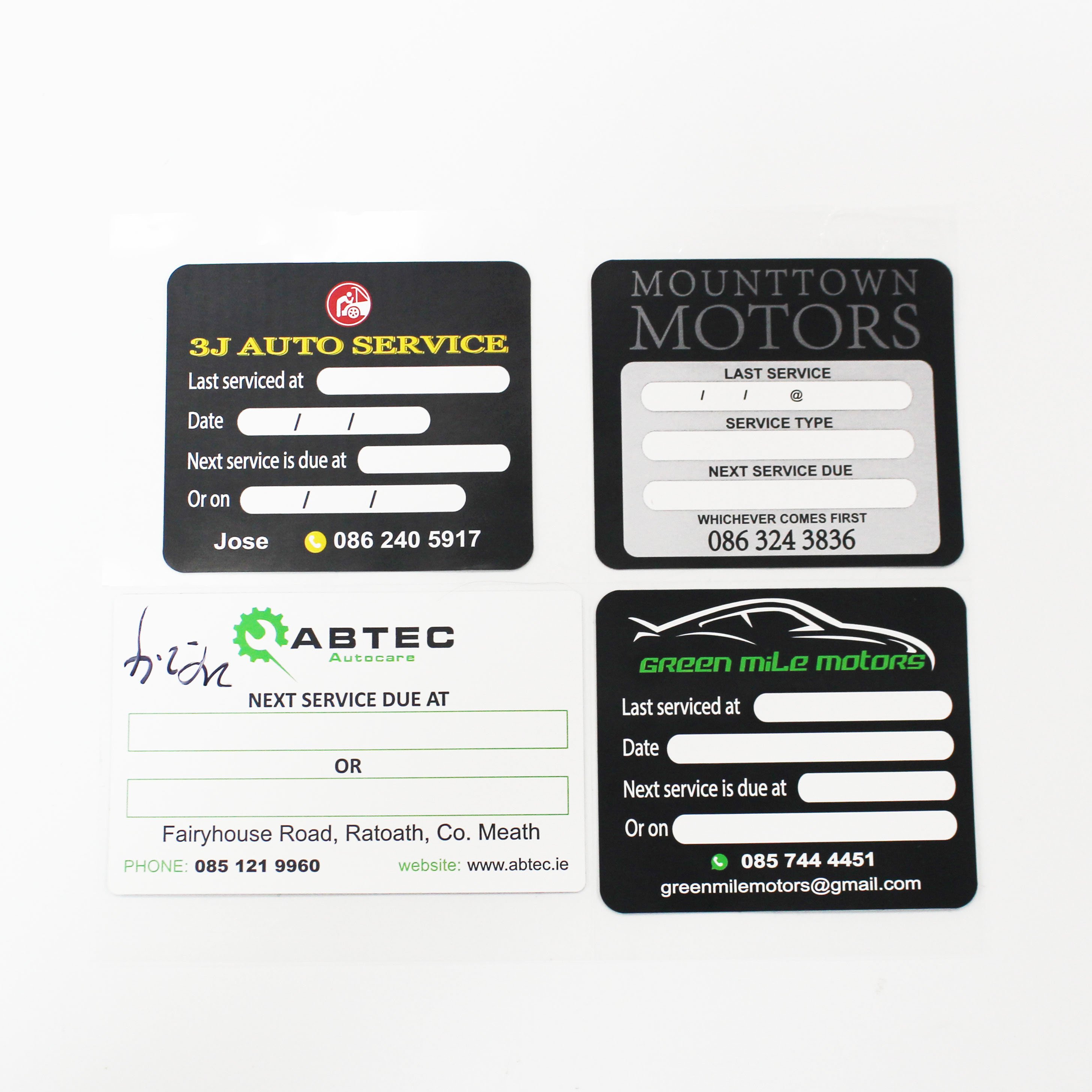 China Factory High-quality Double-side Printing Label Outdoor use Car Window Long lasting Glass Single Sided Stickers