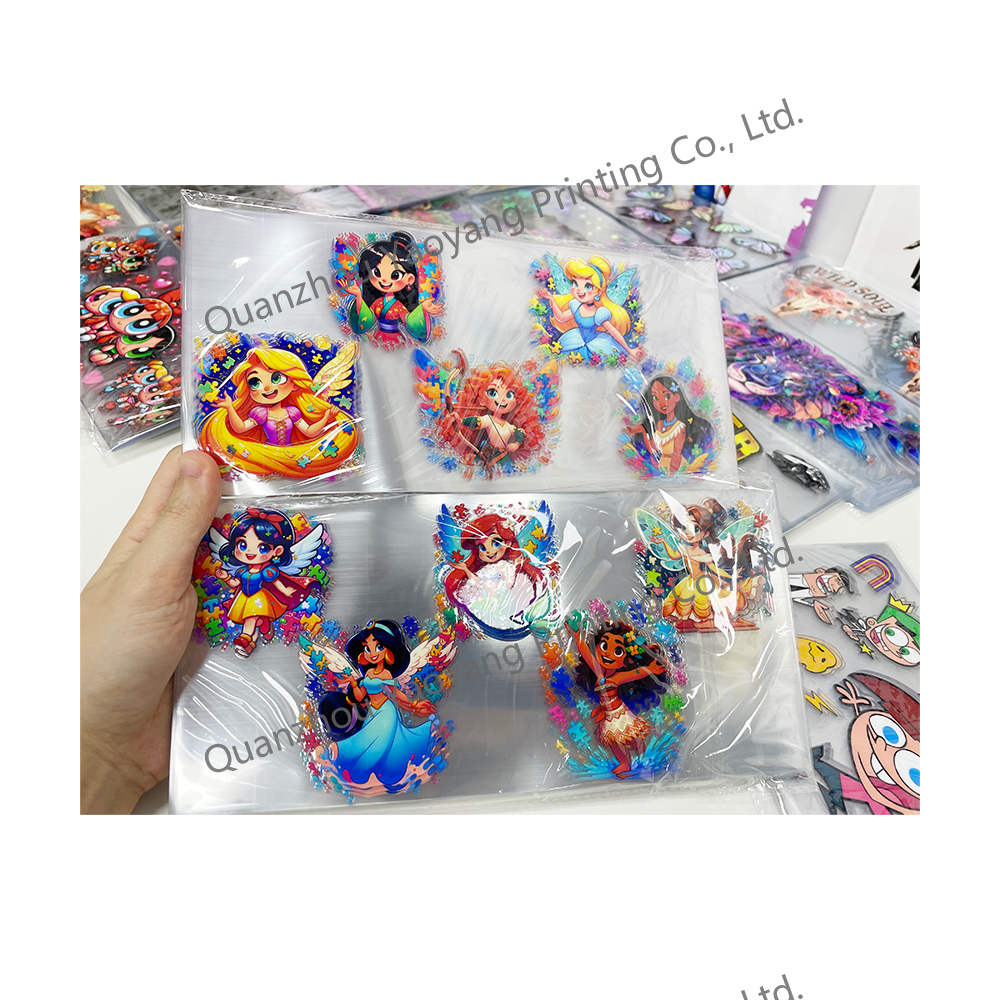 Factory Professional silicone adhesive label Decals Waterproof Uv Dtf Transfer Stickers for offset printing manufacturing cups