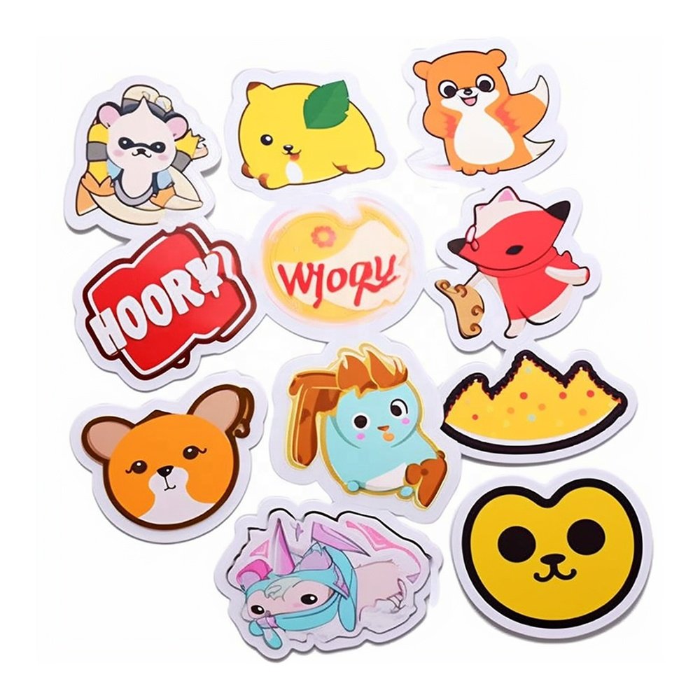 Custom Any Text Image Adhesive Printing Round Label Stickers, Circle Waterproof Vinyl Sticker Roll Private Label Logo Stickers.
