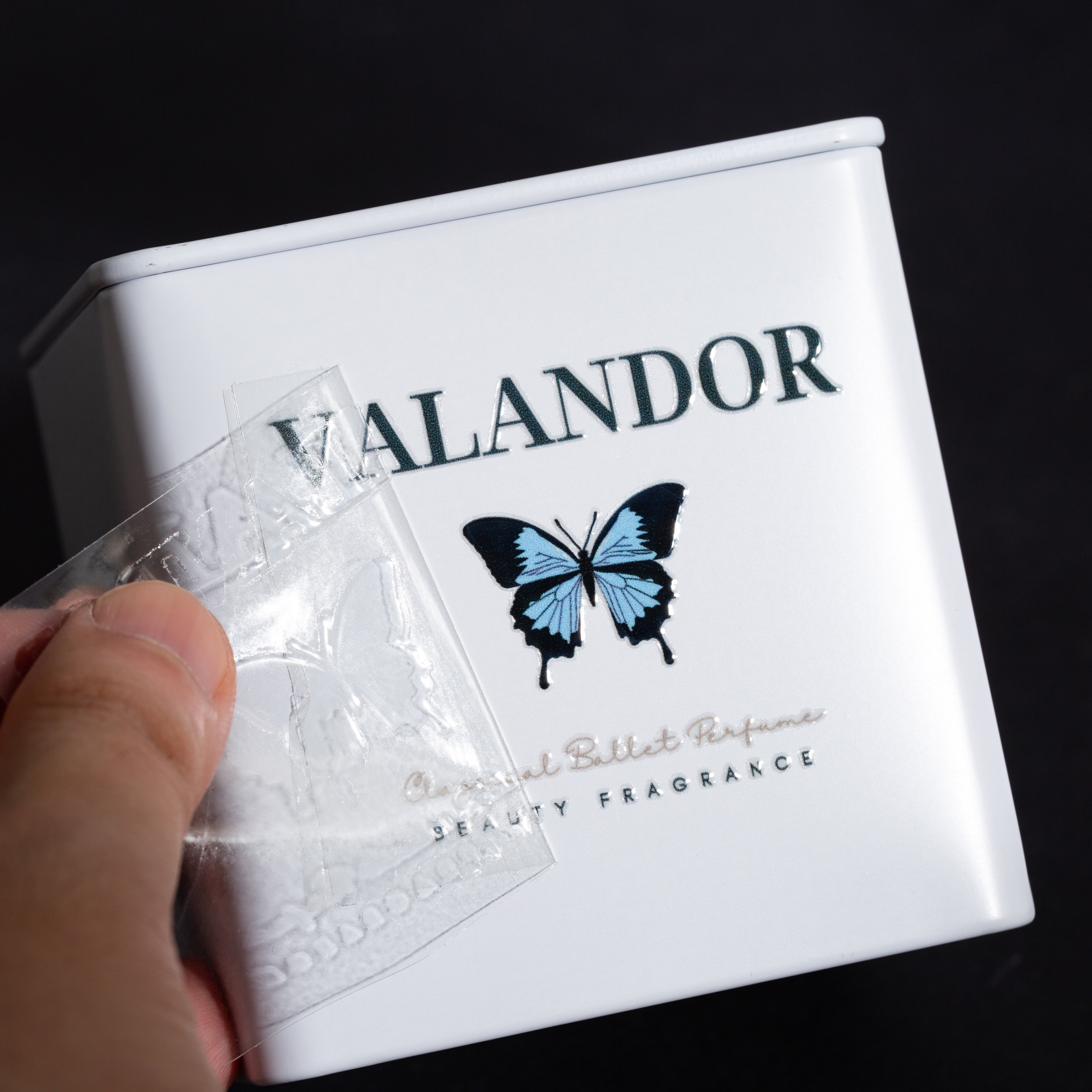 Custom Logo Labels Permanent Waterproof Adhesive 3d Uv Dtf Transfer Stickers For Metal Glasses Plastic Bottle Boxes Packing