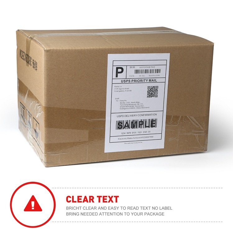 Shipping label half sheet address/shipping white blank matt self-adhesive A4 address printable label sticker 80 pcs