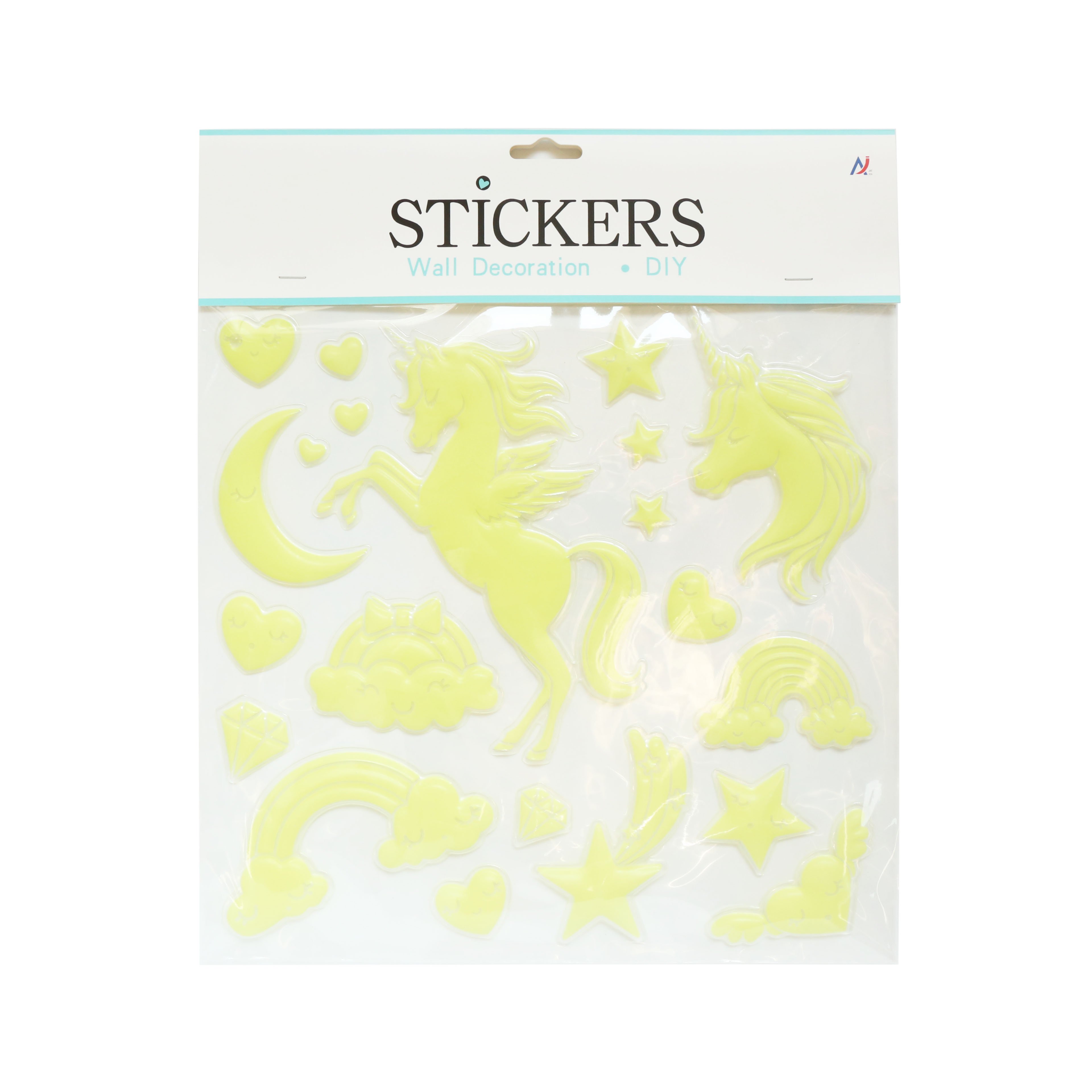 China Factory Produce Durable Cute cartoon glow in the dark wall stickers pop up Luminous wall sticker
