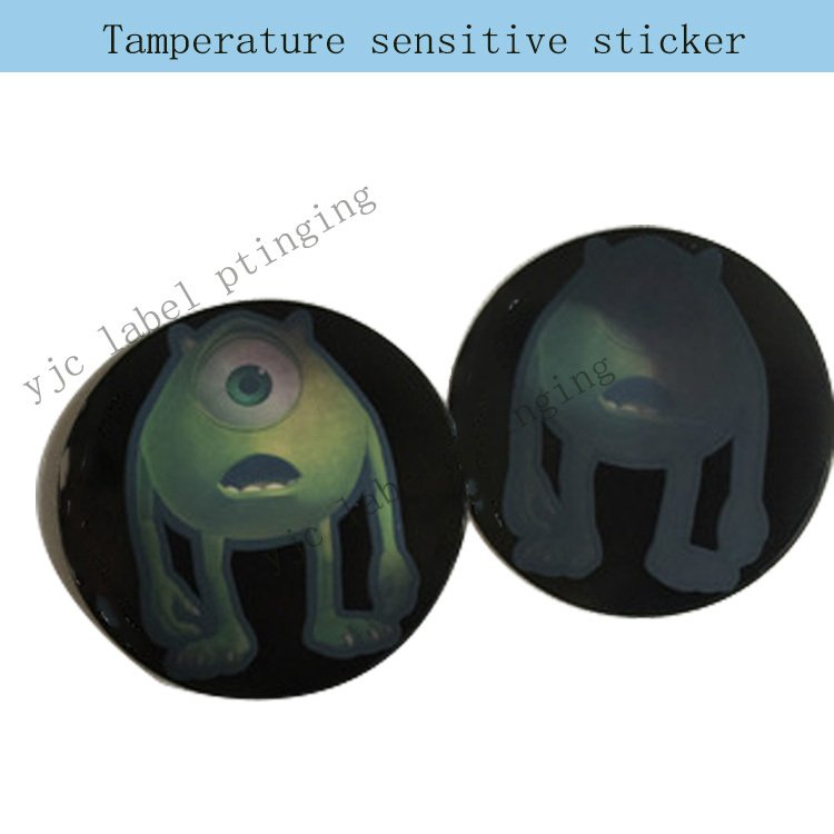 Heat Sensitive Sticker Color Changing warning sticker self-adhesive stickers