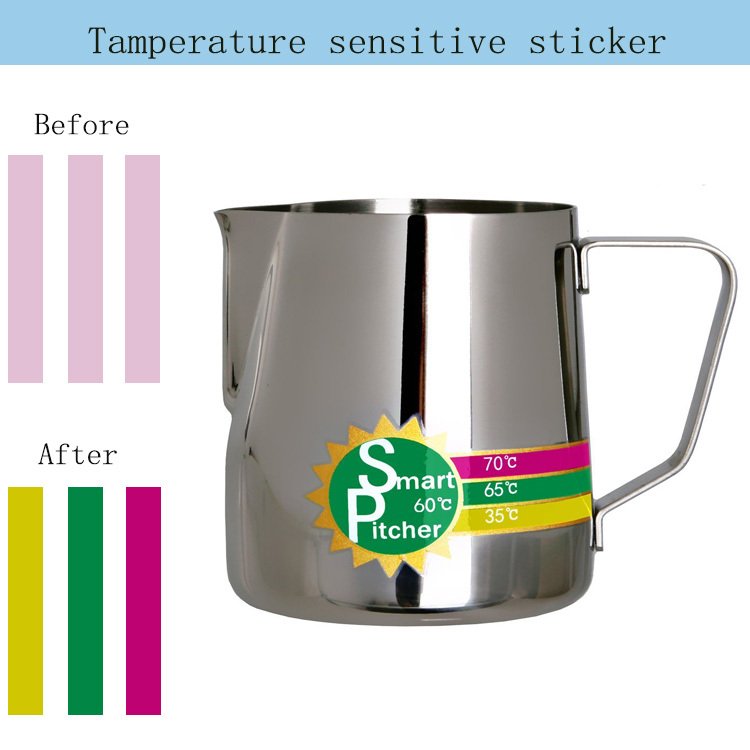 Heat Sensitive Sticker Color Changing warning sticker self-adhesive stickers