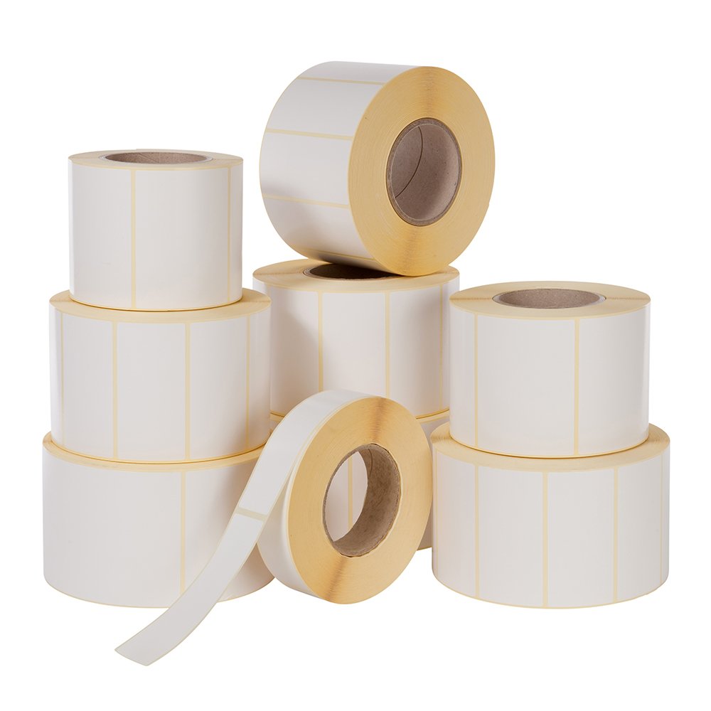 Custom Size Freezer Grade Adhesive Tear Resistance Barcode Sticker Direct Thermo Printer Frozen Food Label