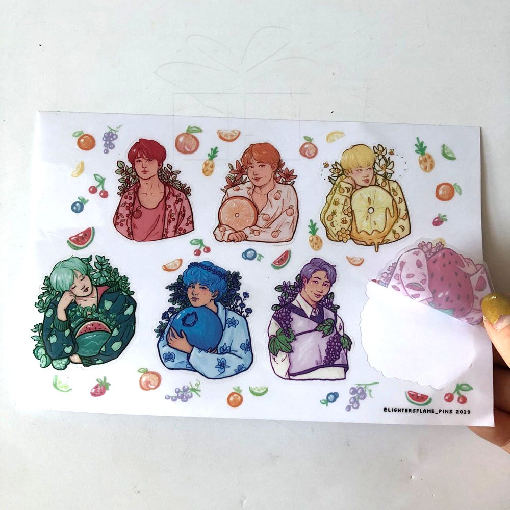 UV Printing Custom Logo Clear Plastic Kiss Cut Sticker sheet Transparent Sticker Label