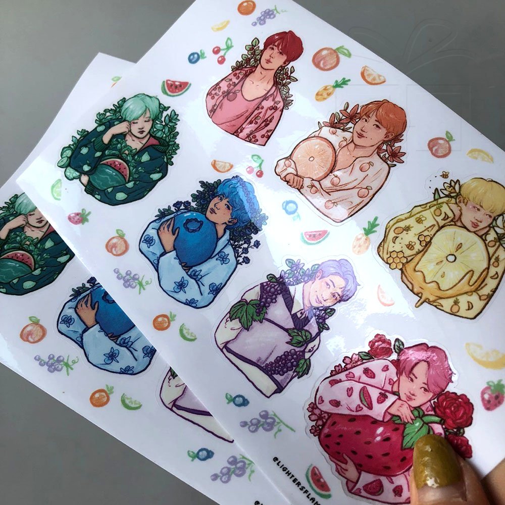 UV Printing Custom Logo Clear Plastic Kiss Cut Sticker sheet Transparent Sticker Label