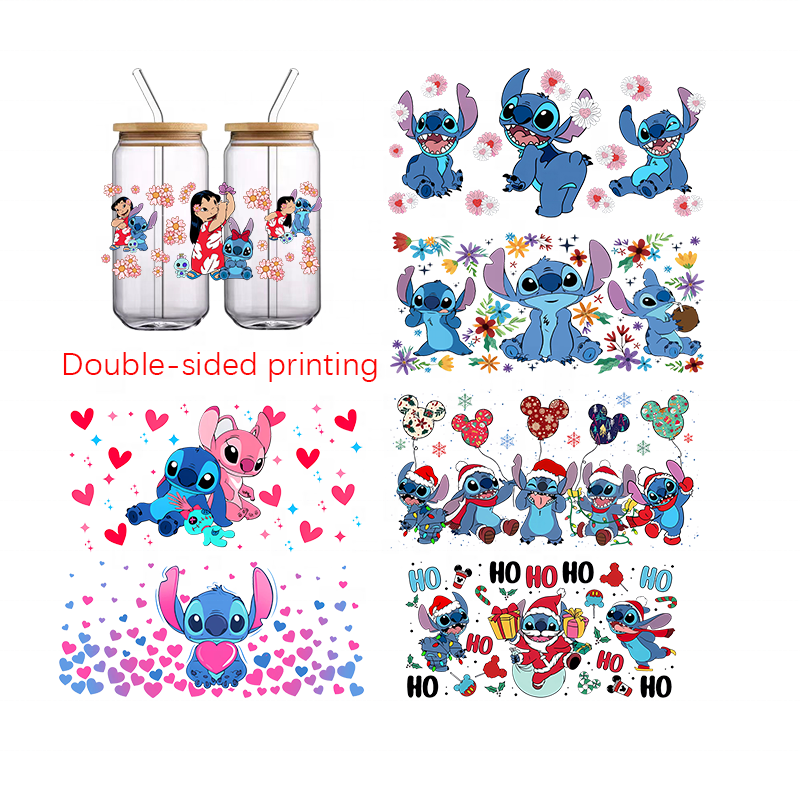 High quality Wholesale UV DTF Cup Wrap Transfers 16oz Tumbler Transfer Water Proof Sticker