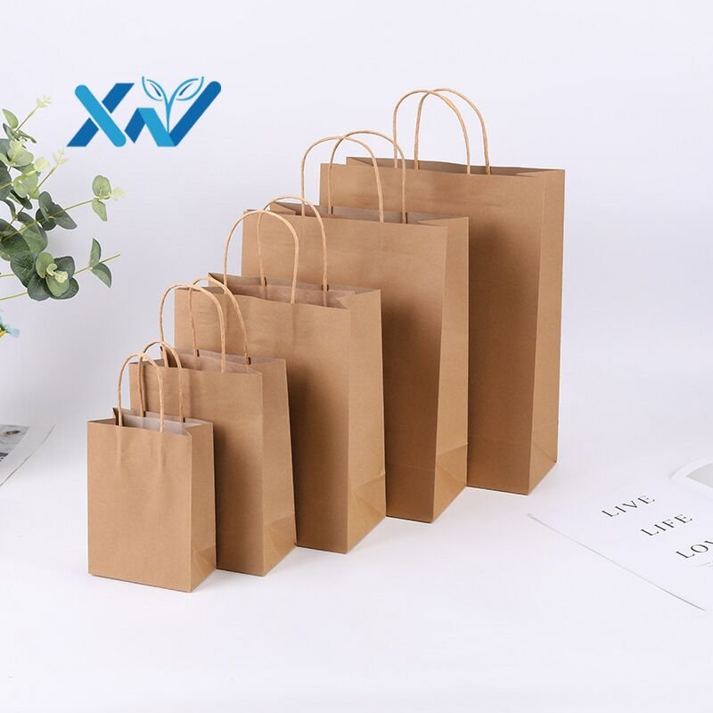 Clothing Shopping black kraft paper bag Restaurant costume paper bag Customized full Printed Retail paper bag