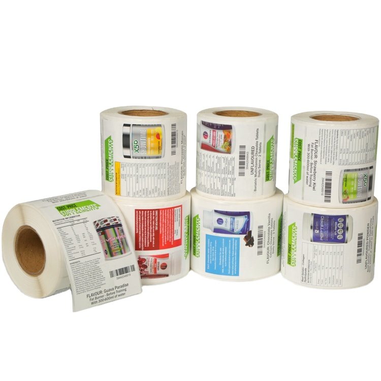 OEM Printing Medical Bottle Label Sticker Pharmacy Sticker Custom Capsules Pill Bottle Label