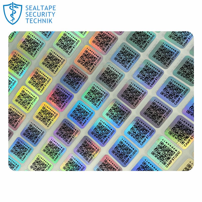 3D Laser Certificate Microsoft Vinyl Custom Barcode Serial Number Printing Hologram Stickers Roll