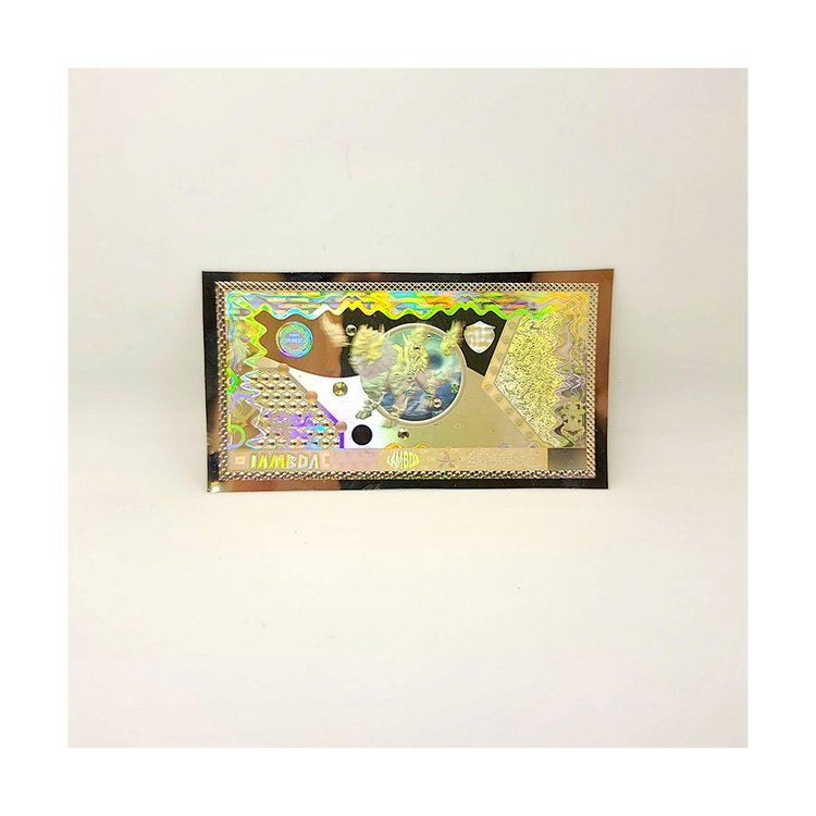 Custom Embossed Gold Stamping Original Authentic Hologram Sticker Die Cut Sticker Hologram Label