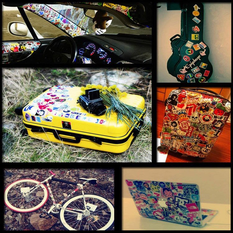 Custom Waterproof Anime car vinyl die cut sticker Animal sticker for Laptop Luguage Skateboard Kids scrapbook