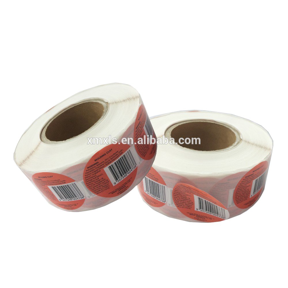 OEM Waterproof Printed Logo Sticker Customized Sticker Roll Packaging Label plastic Bottle Logo Label