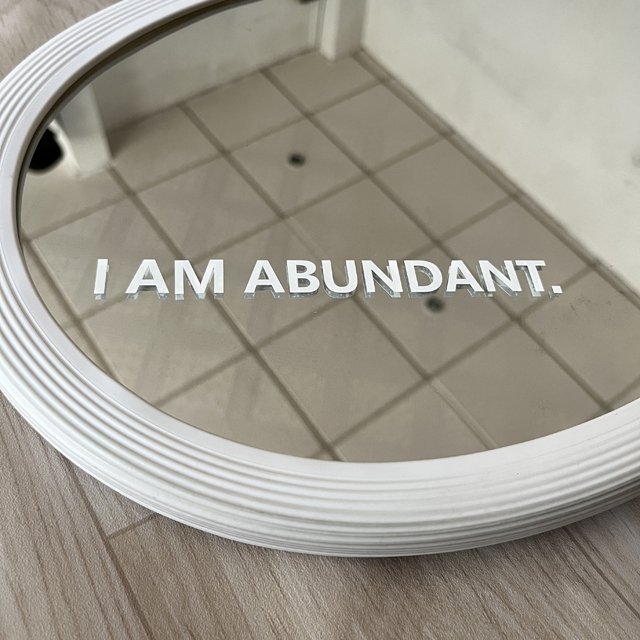 Custom Affirmation PVC Vinyl Decals Adhesive High Quality Removable Inspiration Motivational Decal Mirror Sticker