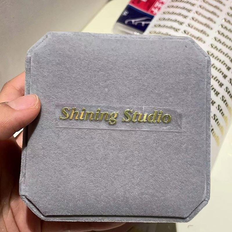 CG539 Custom waterproof clear gold foil heat transfer electroforming metal 3D label logo uv decal vinyl transfer sticker sheet