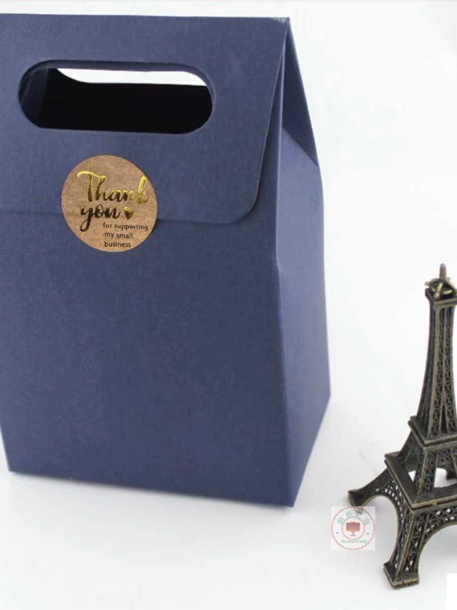 Thank You Seal Kraft Stickers For My Small Business Custom gold foil Printed Packaging Label Manufacturer