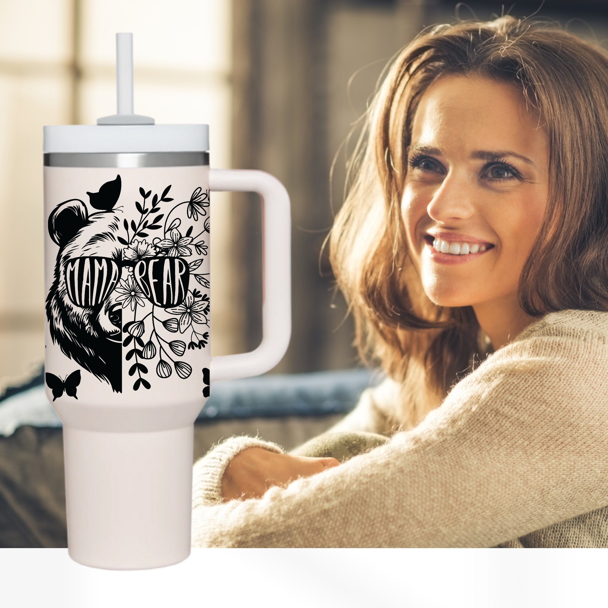 Wholesale 40oz uv dtf cup wrap transfers sticker Waterproof and durable Vinyl 40OZ uv dtf cup wraps custom sticker for cup
