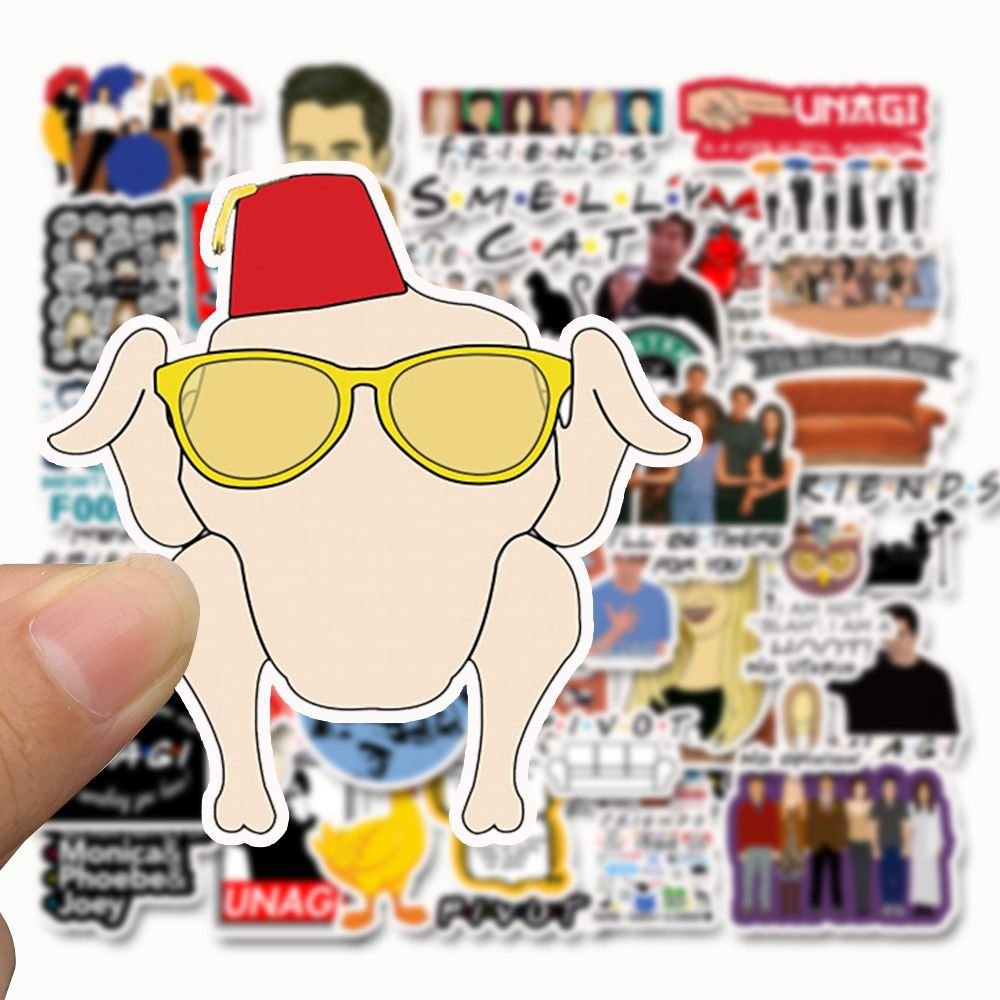 50 Sheets Friends TV Show Graffiti Waterproof Sticker